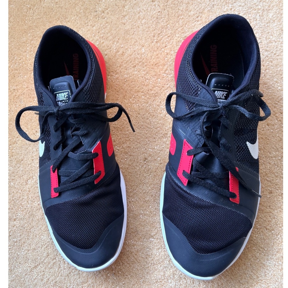 Nike Training Shoes Men's Black Red White Athletic Sneakers Size 11.5 807113-002 - Picture 2 of 10